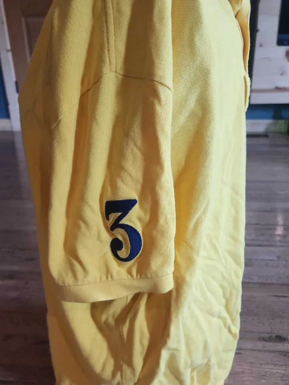 Polo by Ralph Lauren Yellow Polo with Navy Pony Embroidery - Picture 4 of 6